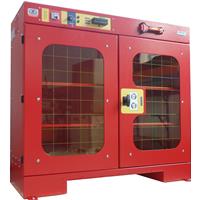 High visibility toolholders cabinet  ALL-EASY-10 with electronic open - dimensions W=1200 D=450 H=1000