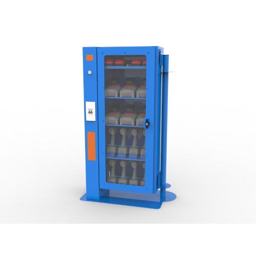 Stazione di carica EL-12 polivalente e modulare per caricabatterie, batterie e utensili - Versione con 1 modulo armadio