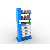 Stazione di carica EL-12 polivalente e modulare per caricabatterie, batterie e utensili - Versione con 2 ripiani e modulo con 4 cassetti